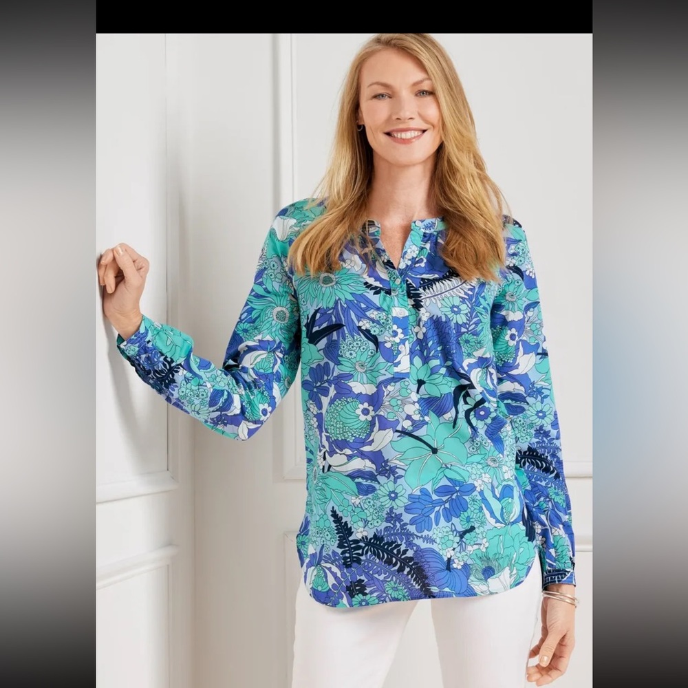 TALBOTS Blouse Top Shirt Small S NWOT New Arrival